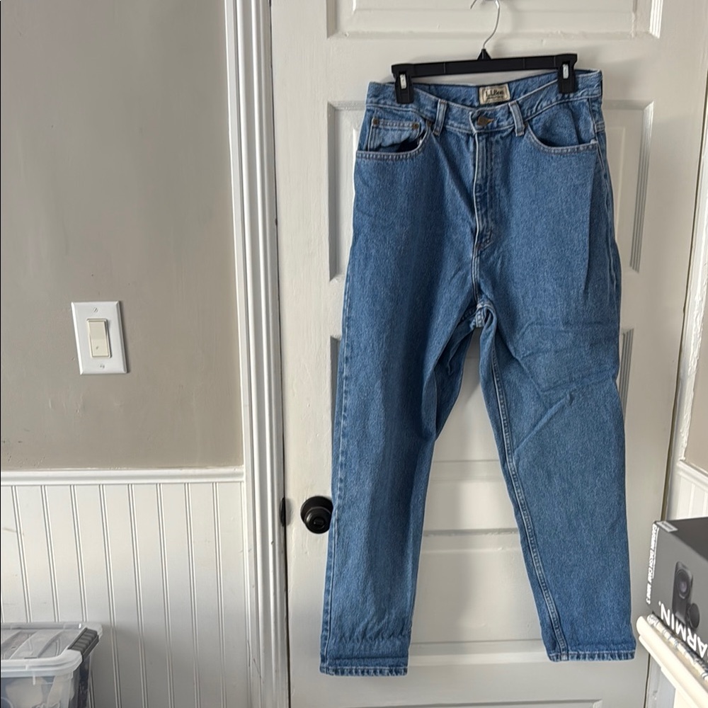 LL Bean Original Fit 14 Reg Classic Blue Denim Jeans, 100% Cotton